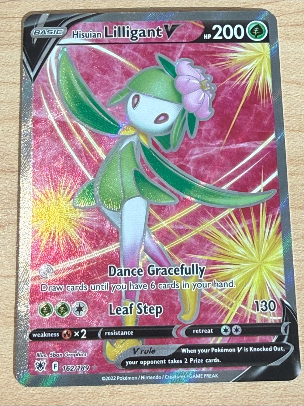Hisuian Lilligant V (Full Art) 162/189 Swsh10: Astral Radiance Holo